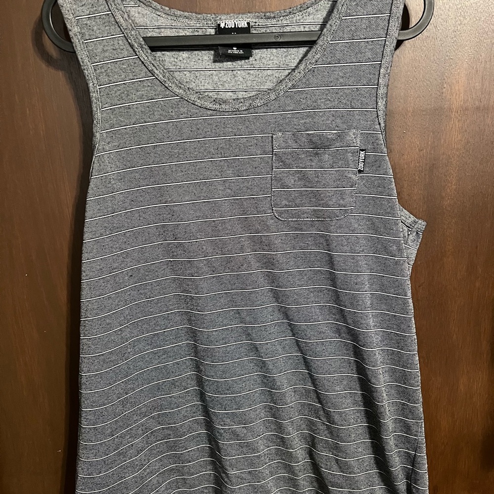 Zoo York Gray Striped Tank Top